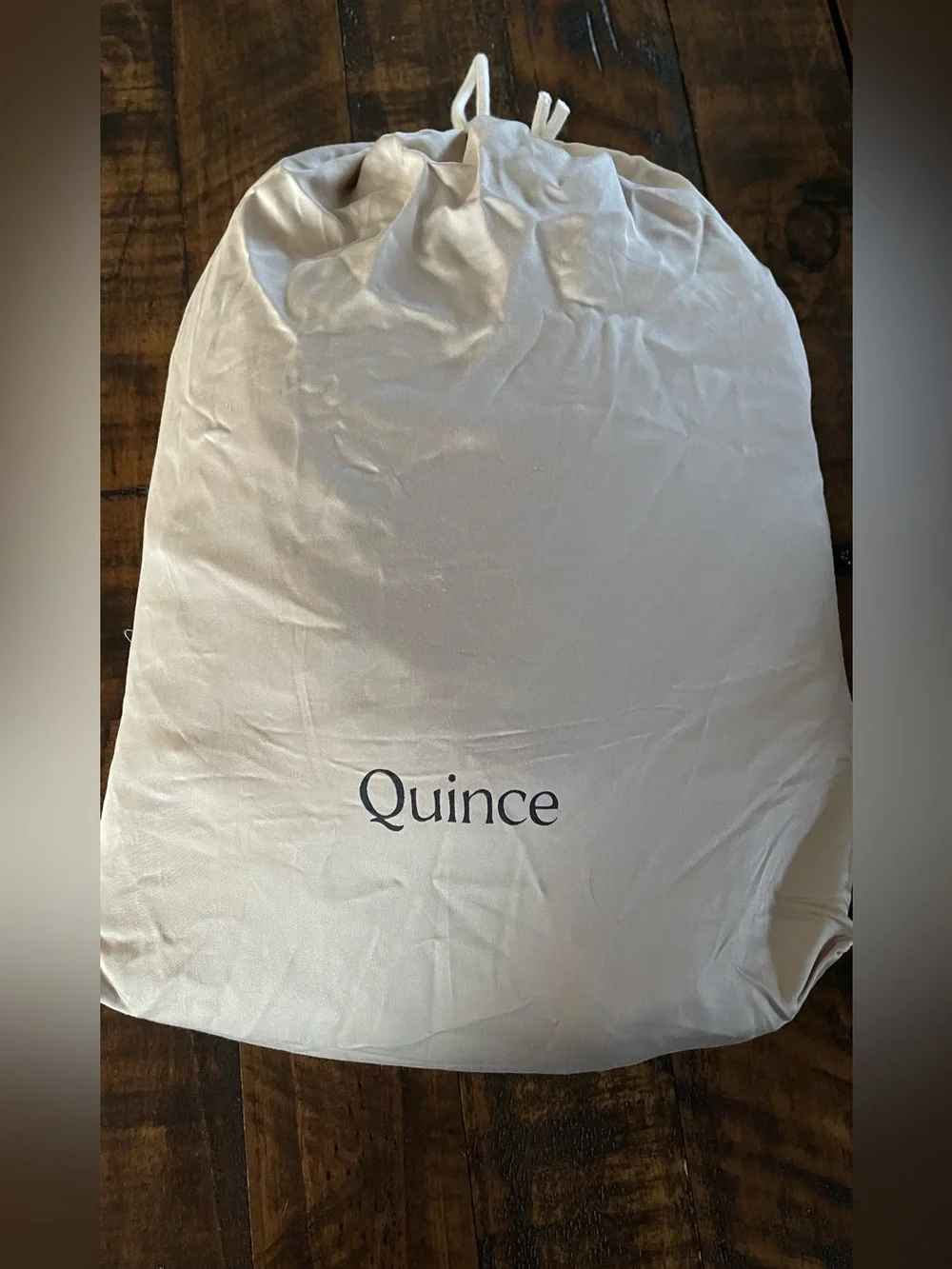 NWOT Quince Organic Bamboo 1 Piece Duvet Cover, Full/Queen (Sand)